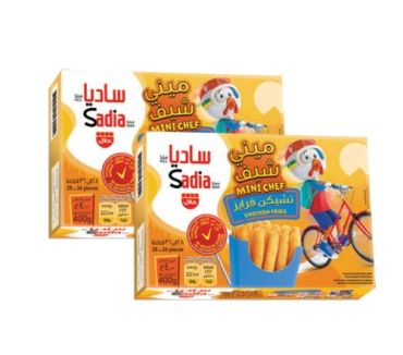 Sadia Mini Chef Chicken Fries 2 X 400Gm, 6 Pieces Per Carton